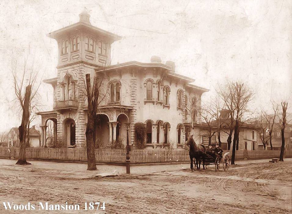 The Wood's Mansion in 1874